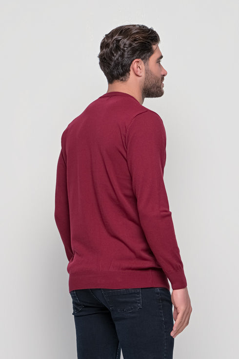 Ανδρικό Λεπτό Πλεκτό Μπορντό NYT