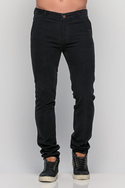 Ανδρικό Παντελόνι Chino Στενή Γραμμή Μαύρο NYT