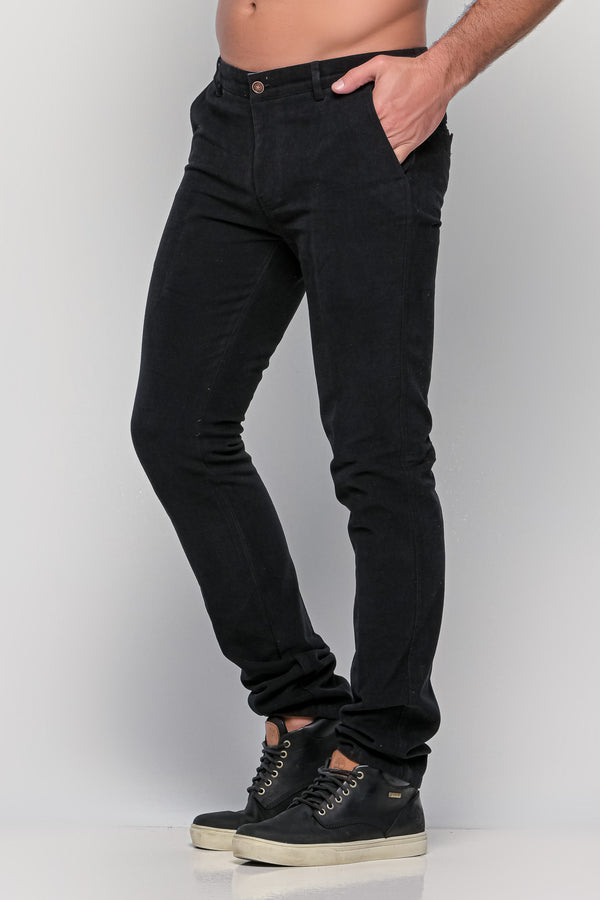 Ανδρικό Παντελόνι Chino Στενή Γραμμή Μαύρο NYT