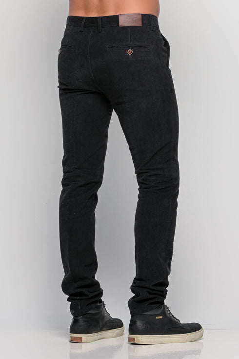 Ανδρικό Παντελόνι Chino Στενή Γραμμή Μαύρο NYT