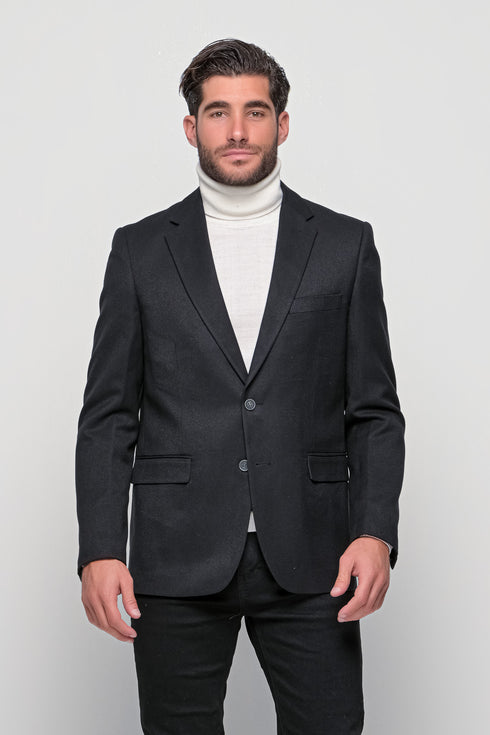 Ανδρικό Σακάκι σε Slim Γραμμή Μαύρο