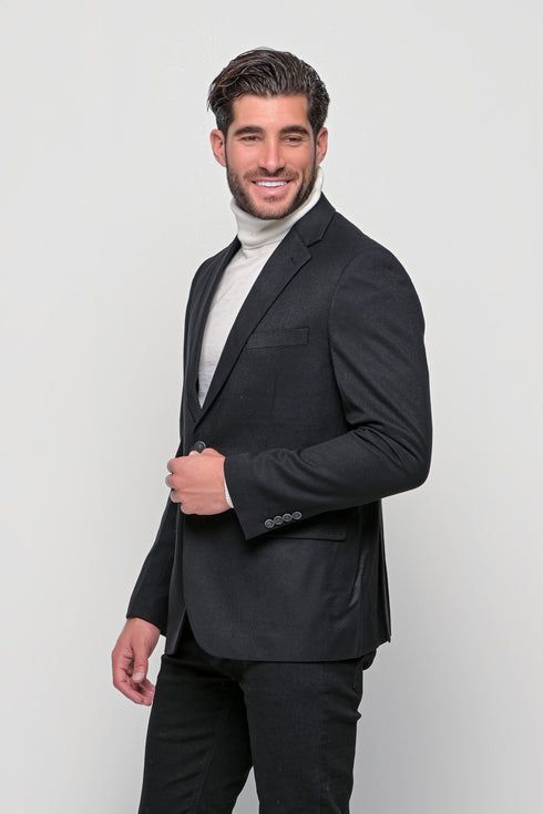 Ανδρικό Σακάκι σε Slim Γραμμή Μαύρο