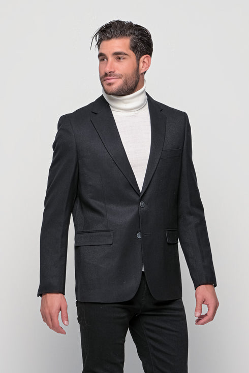 Ανδρικό Σακάκι σε Slim Γραμμή Μαύρο