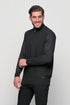 Ανδρική Πλεκτή Μπλούζα με Φερμουάρ Μαύρο Lexton