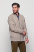 Ανδρικό Πλεκτό Ζακετομπουφάν Μπεζ Sogo