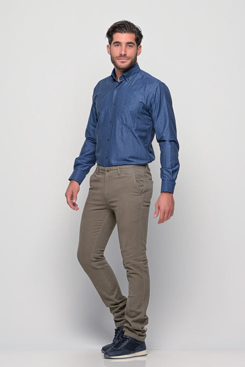 Ανδρικό Παντελόνι Στενή Γραμμή Γκρι NYT