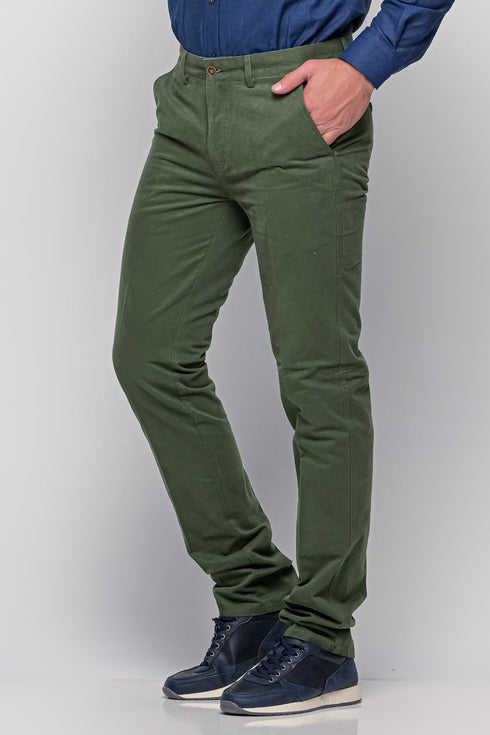 Ανδρικό Παντελόνι Chino Κανονική Γραμμή Πράσινο NYT