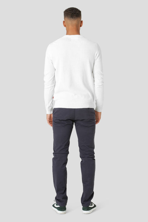 Ανδρικό Παντελόνι Chino Στενή Γραμμή Χρώμα Μπλε Marcus