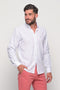 Ανδρικό Λινό Πουκάμισο Χρώμα Λευκό NCS