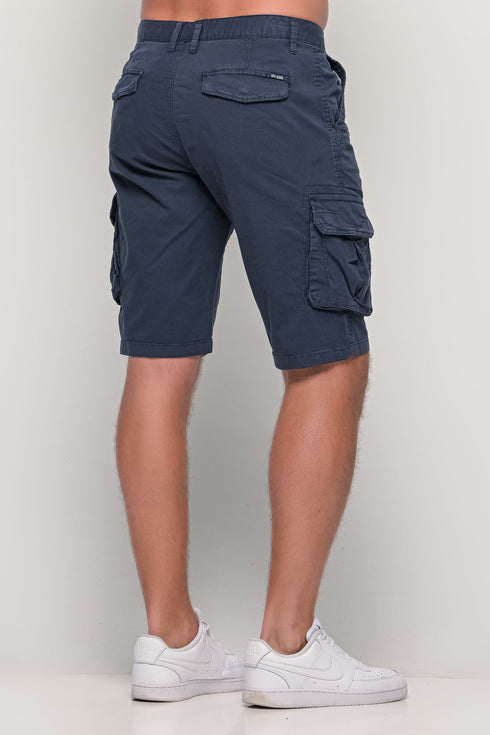 Ανδρική Βερμούδα Cargo Χρώμα Μπλε Cotton Green