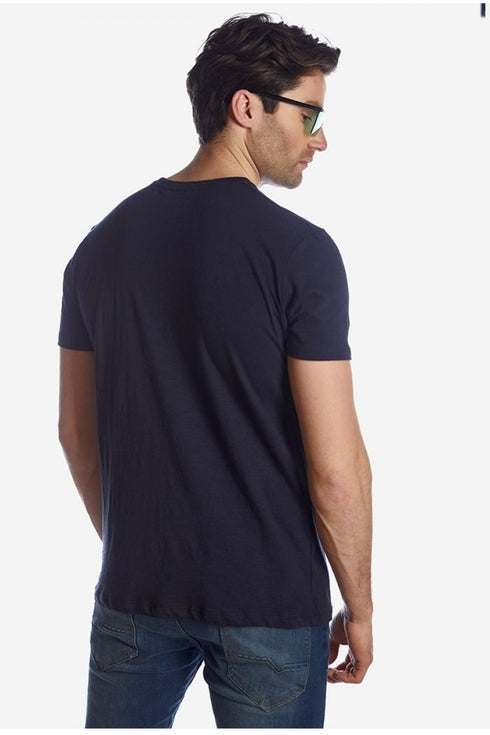 Ανδρικό T-Shirt Μπλε με Τσεπάκι Camaro