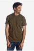 Ανδρικό T-Shirt Χρώμα Λαδί με Τσεπάκι Camaro