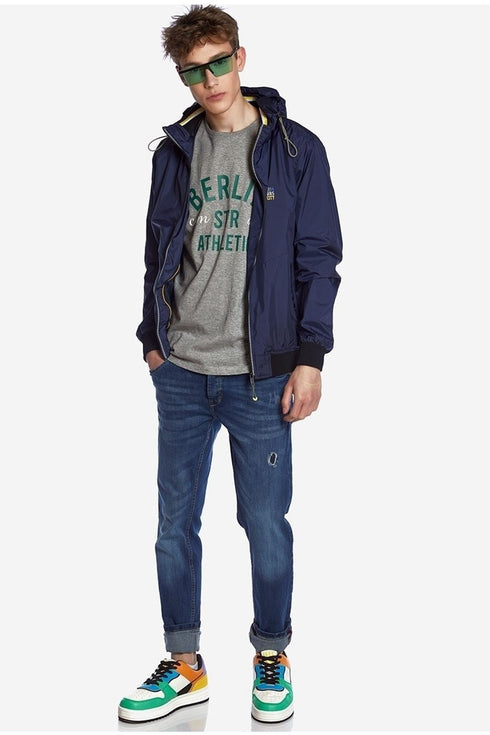 Ανδρικό Aνοιξιάτικο Mπουφάν Μπλε Brokers