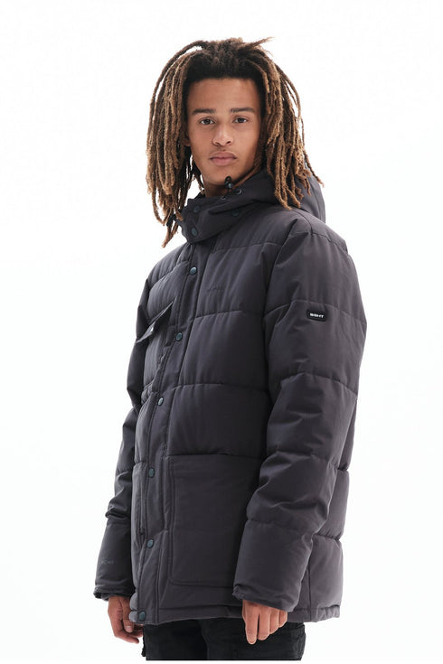 Basehit Ανδρικό Μπουφάν Puffer Χρώμα Ανθρακί