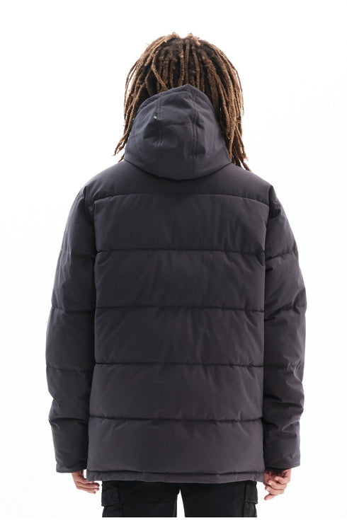 Basehit Ανδρικό Μπουφάν Puffer Χρώμα Ανθρακί