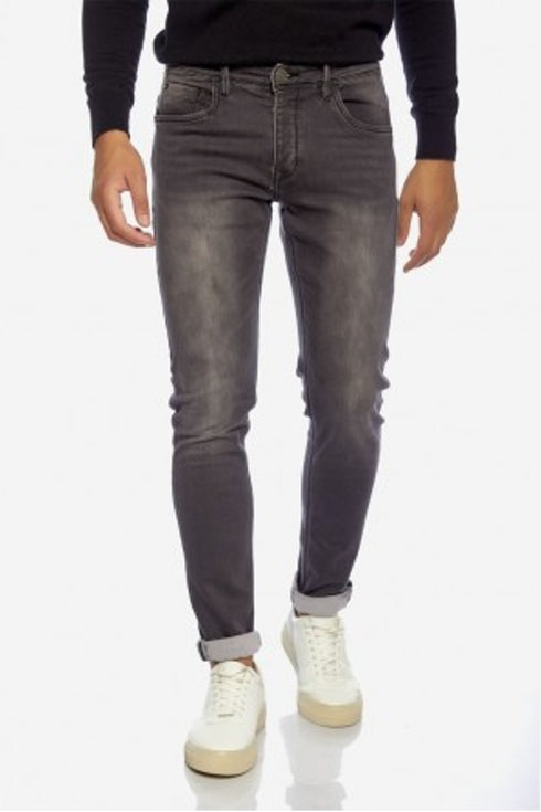 Ανδρικό Τζιν Παντελόνι Στενή Γραμμή Γκρι Camaro