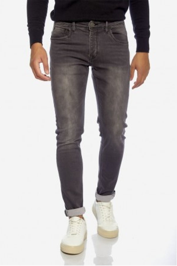 Ανδρικό Τζιν Παντελόνι Στενή Γραμμή Γκρι Camaro