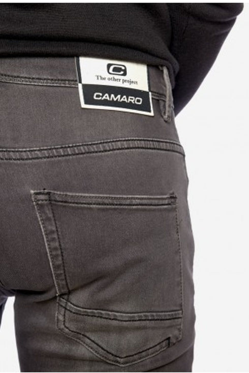 Ανδρικό Τζιν Παντελόνι Στενή Γραμμή Γκρι Camaro