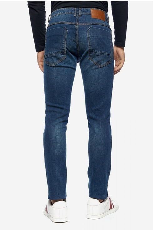 Ανδρικό Τζιν Παντελόνι Στενό Μπλε με Ελαφρύ Ξέβαμμα CAMARO
