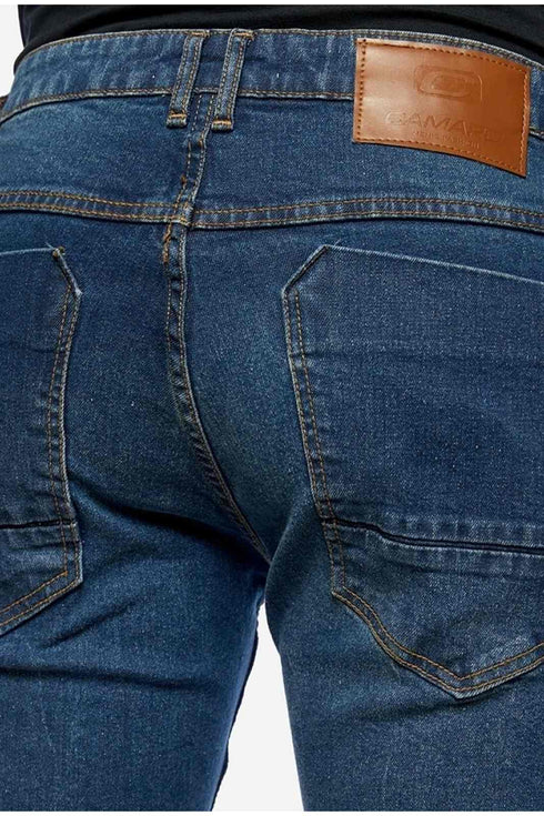 Ανδρικό Τζιν Παντελόνι Στενό Μπλε με Ελαφρύ Ξέβαμμα CAMARO
