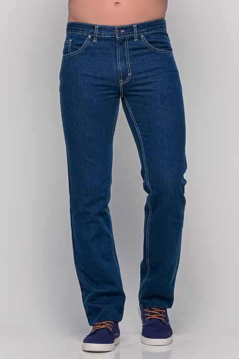 Ανδρικό Jean Παντελόνι Σταθερό Ύφασμα Μπλε Trial