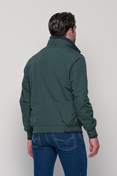 Ανδρικό Ανοιξιάτικο Μπουφάν Διπλής Όψεως Μπλε-Πράσινο NYT