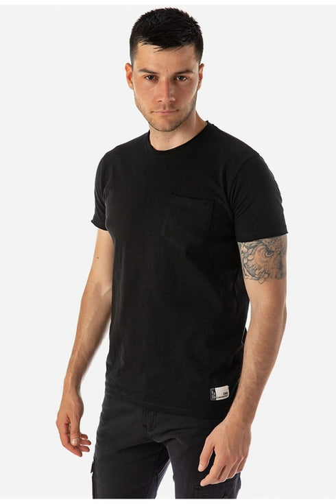 Ανδρικό T-Shirt Μαύρο με Τσεπάκι Camaro