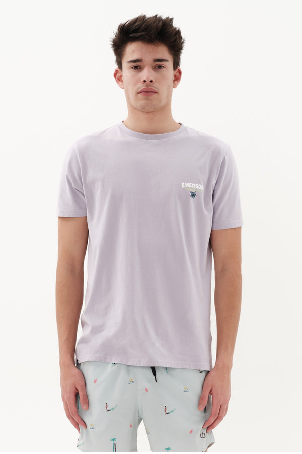 Emerson Ανδρικό Κοντομάνικο T-Shirt Λιλά