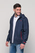 Ανδρικό Ανοιξιάτικο Μπουφάν Μπλε με Κουκούλα Lexton