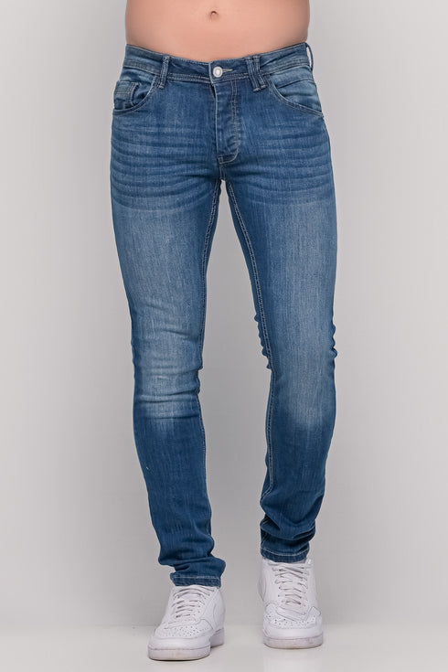 Ανδρικό Jean Παντελόνι Στενή Γραμμή Μπλε Camaro