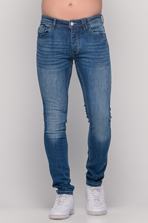 Ανδρικό Jean Παντελόνι Στενή Γραμμή Μπλε Camaro