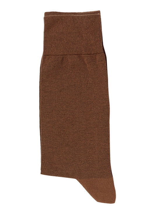 Ανδρική βαμβακερή κάλτσα χρώμα κάμελ