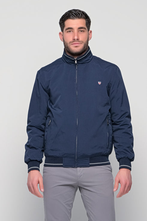 Ανδρικό Ανοιξιάτικο Μπουφάν Διπλής Όψεως Μπλε-Λαδί NYT