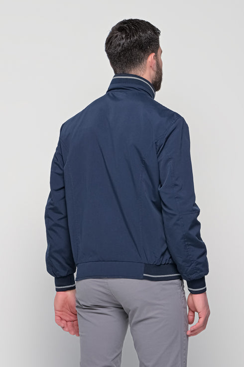 Ανδρικό Ανοιξιάτικο Μπουφάν Διπλής Όψεως Μπλε-Λαδί NYT