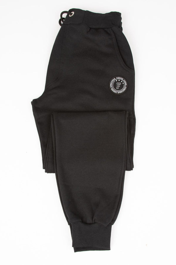 Ανδρική Φόρμα με Λάστιχο στο Τελείωμα Μαύρο Restart