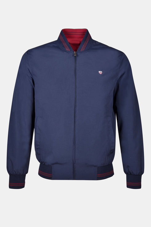 Ανδρικό Ανοιξιάτικο Μπουφάν Διπλής Όψεως Μπλε-Κόκκινο NYT