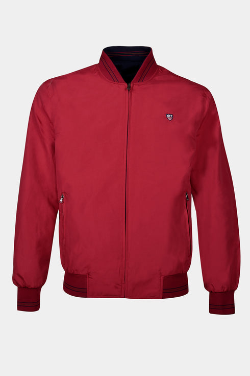 Ανδρικό Ανοιξιάτικο Μπουφάν Διπλής Όψεως Μπλε-Κόκκινο NYT